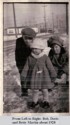 From Left to Right: Bob, Doris<br />and Betty Martin about 1928