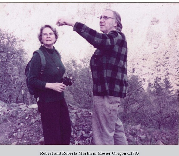 Robert and Roberta Martin in Mosier Oregon c.1983