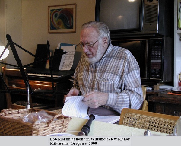 Bob Martin at home in WillamettView Manor <br />Milwaukie, Oregon c. 2000