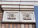 Photo Taken March 3rd, 2018.  This was a Grocery and Meat store owned by the Bitar Bros at 28th and Everett street in N.E. Portland.  In Leonard Martins Order Book for Columbia Terra Cotta Company this is order# 208 Glaze# 406M Store for Bitar Bros..  1928.  John Grant Archt. Ailken- Contractor.  John Grant also was the Architect for the Eglington Hotel that was also adorned with Columbia Terra Cotta.