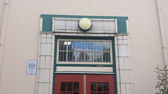 Glencoe Shool Building, 825 S.E. Commerce St. Portland Oregon. Columbia Terra Cotta Order Number 110. Architect A.E. Doyle, (Did Multnomah falls lodge and Multnomah county library as well as Reed College buildings). Many More.  Photo taken 1998.\n\nOrder 110