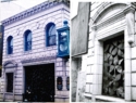 Vancouver National Bank.  Originally built in 1906 of molded stone construction, then in 1926 it was Clad in Terra Cotta, the faade was covered with the current terra cotta design. The terra cotta was made in Vancouver by the Columbia Terra Cotta Company.  Order Number 166, Glaze "406M" as recorded by Leonard A. Martin in his order book.  518 Main St. Photos taken 1998.