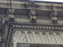 Vancouver National Bank.  Originally built in 1906 of molded stone construction, then in 1926 it was Clad in Terra Cotta, the faade was covered with the current terra cotta design. The terra cotta was made in Vancouver by the Columbia Terra Cotta Company.  Order Number 166, Glaze "406M" as recorded by Leonard A. Martin in his order book. Photo taken Feb 2018.