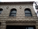 Vancouver National Bank.  Originally built in 1906 of molded stone construction, then in 1926 it was Clad in Terra Cotta, the faade was covered with the current terra cotta design. The terra cotta was made in Vancouver by the Columbia Terra Cotta Company. Order Number 166, Glaze "406M" as recorded by Leonard A. Martin in his order book. Photo taken Feb 2018.